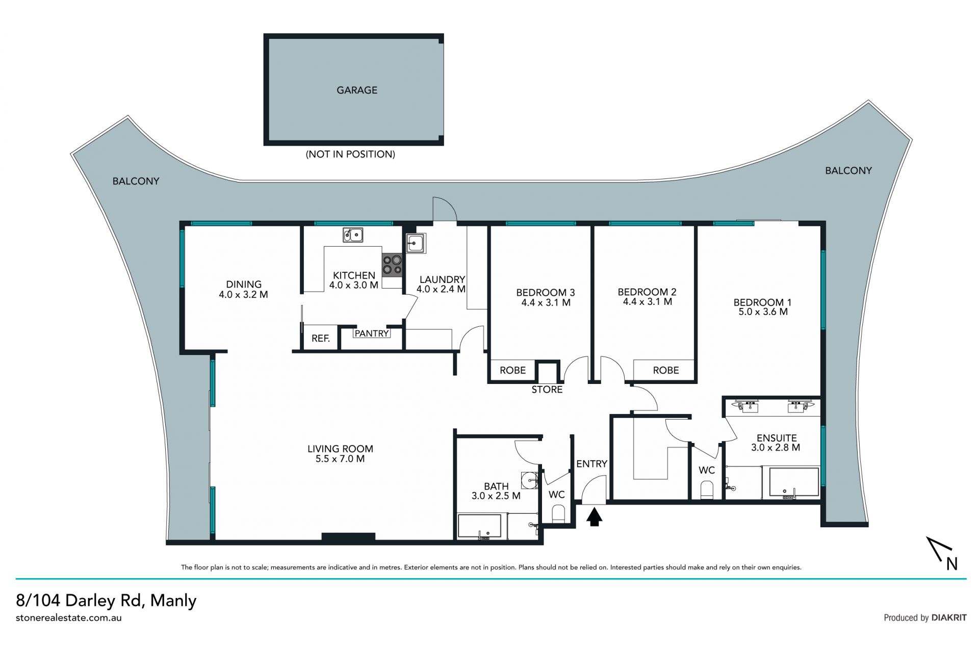 Expansive apartment with panoramic views
