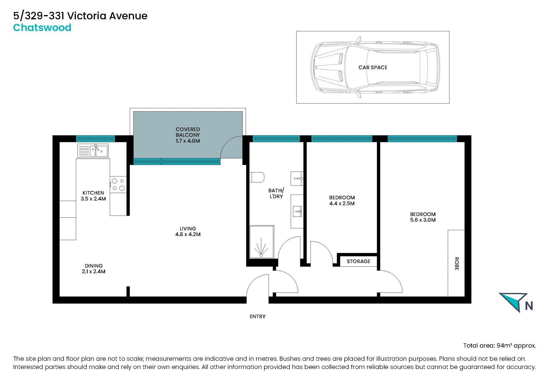 Oversized apartment with air conditioning