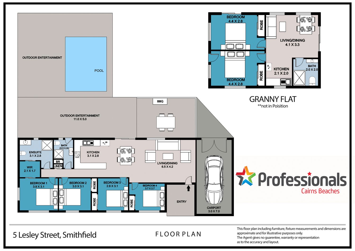 Pool, Granny Flat, 1000m2 Block!