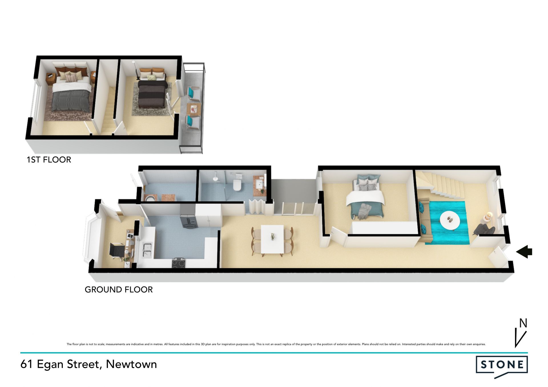 Spacious period terrace in a hip urban locale