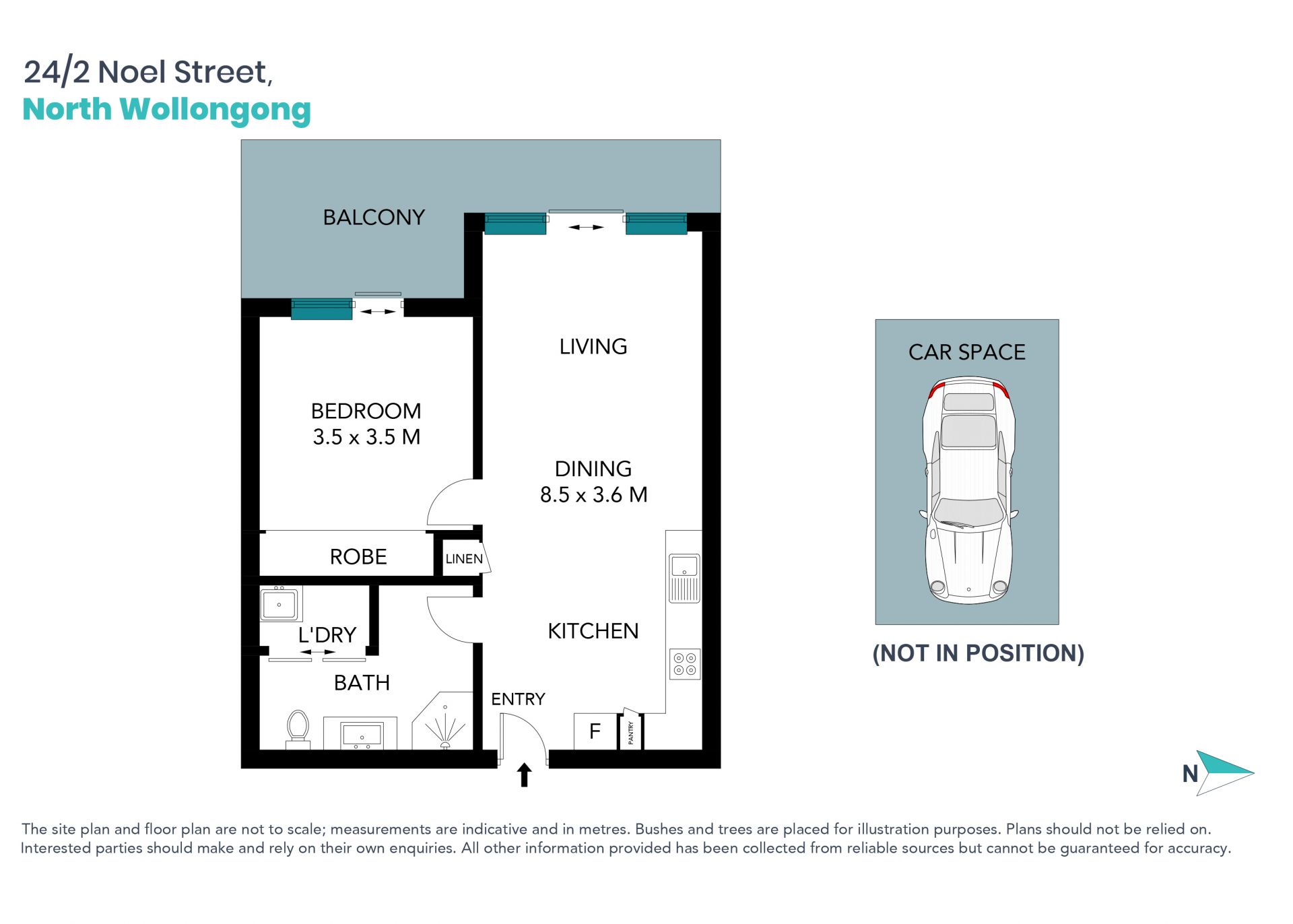 Modern one bedroom apartment