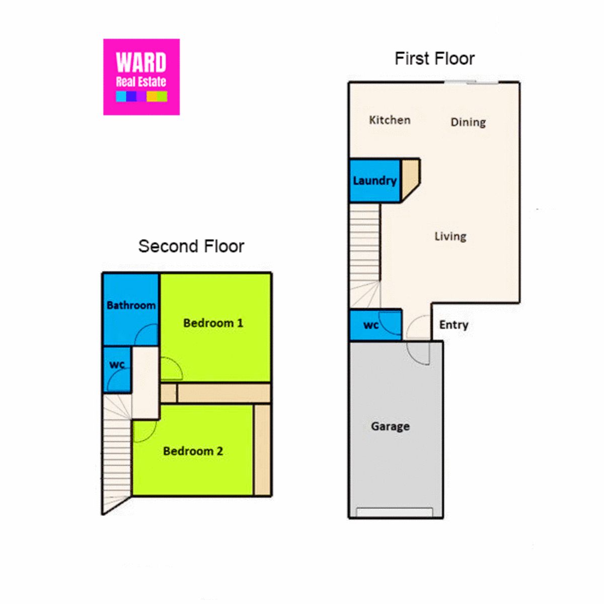 2 BEDROOM TOWNHOUSE