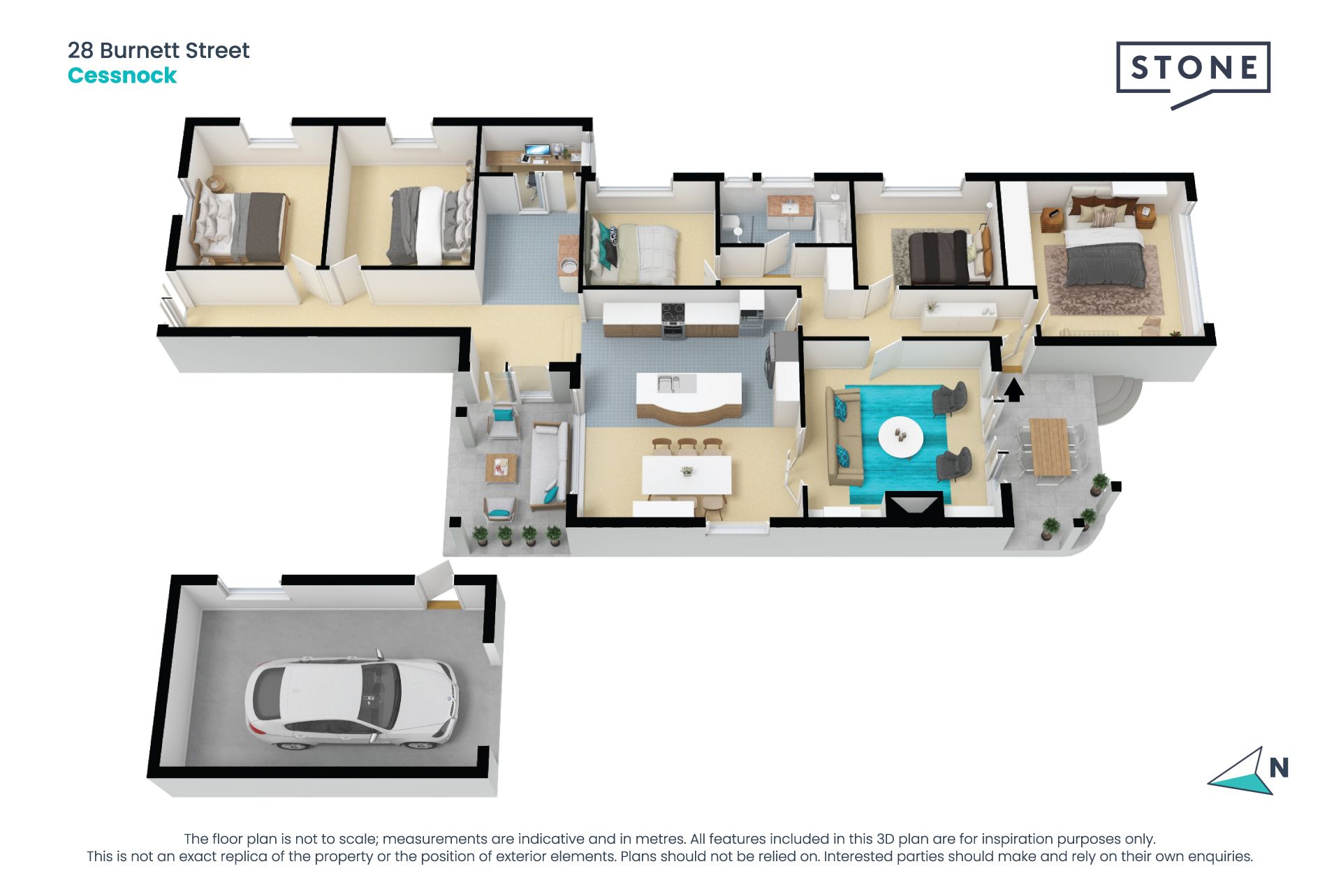 Your 5 bedroom family oasis, under 2km to town