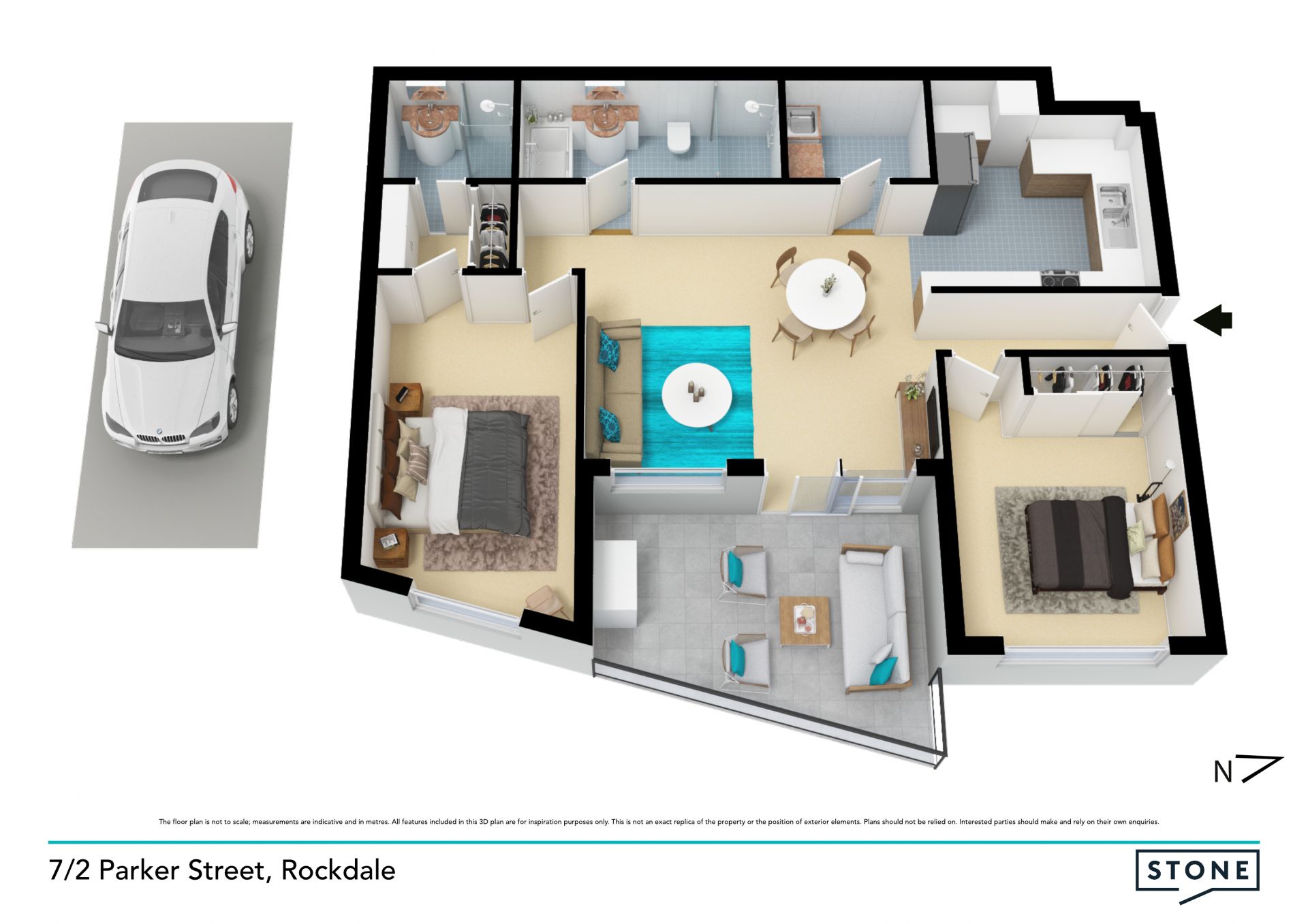 Quiet modern living in a walkable village setting