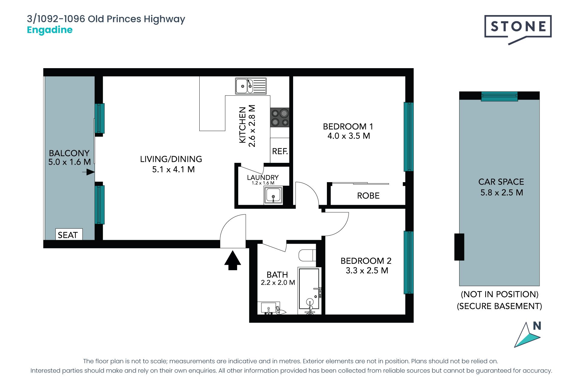 Secure apartment offers central lifestyle address