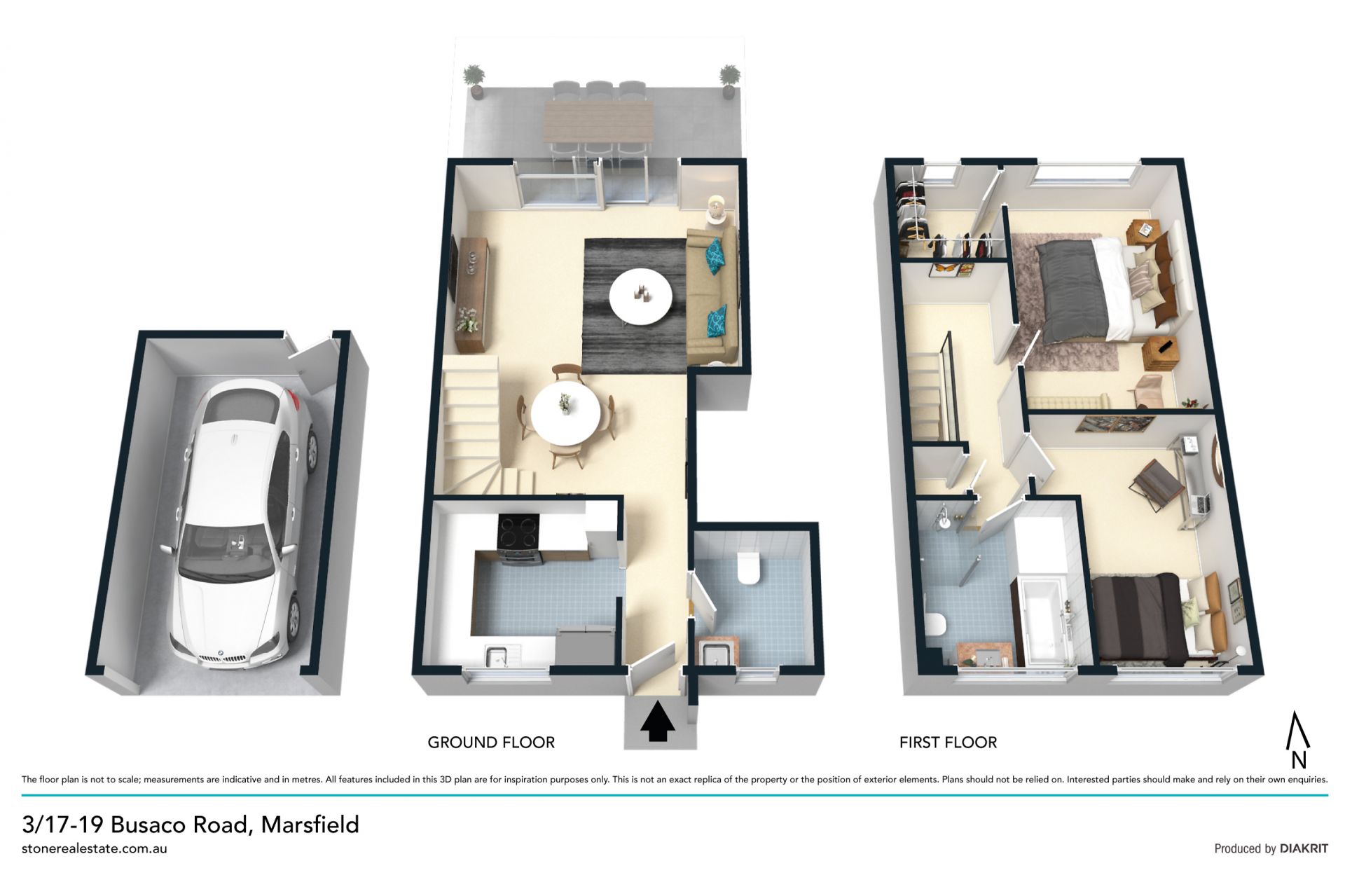 Spacious townhouse in private parkside position