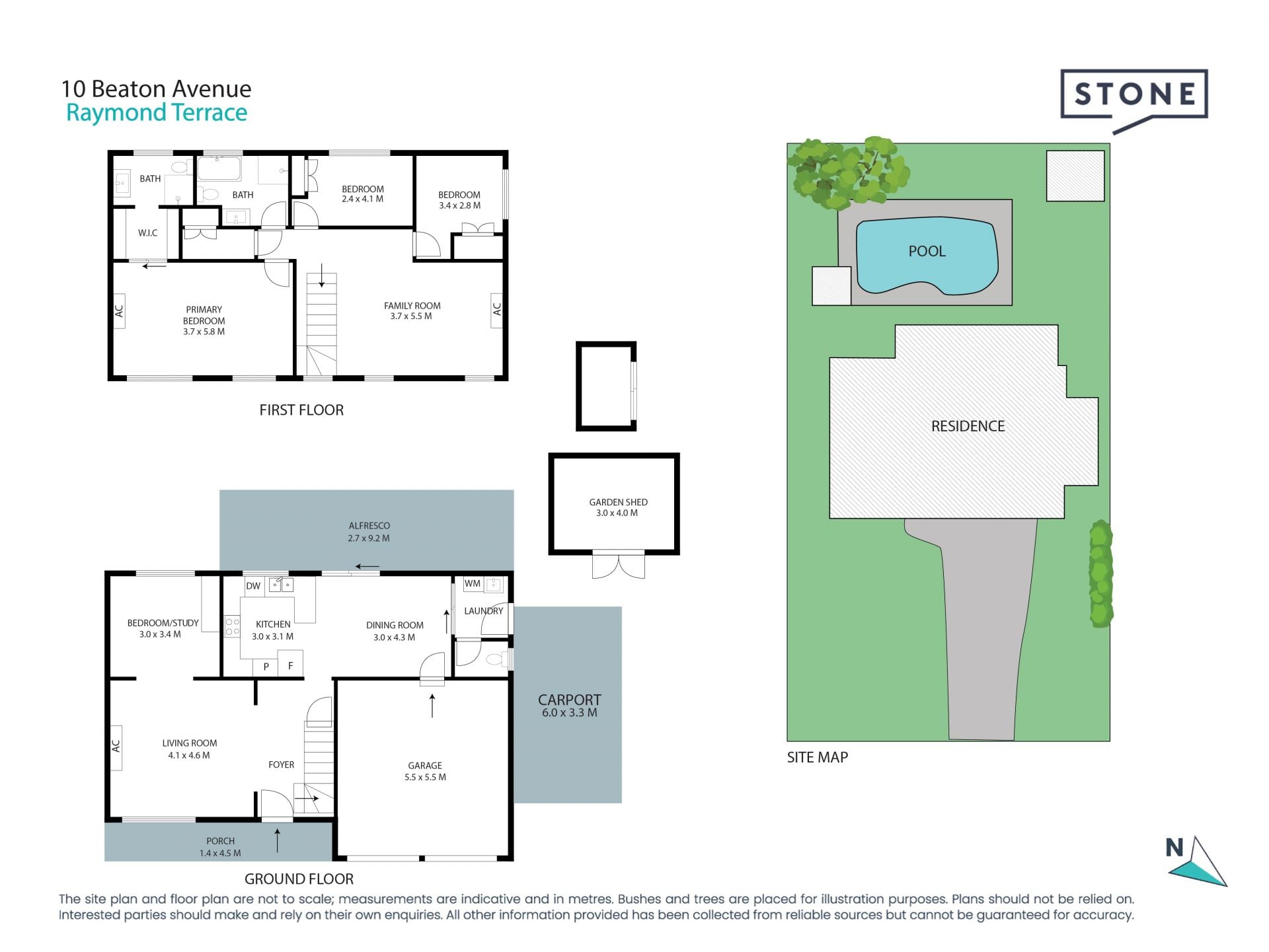 Family entertainer with expansive living & in-ground pool