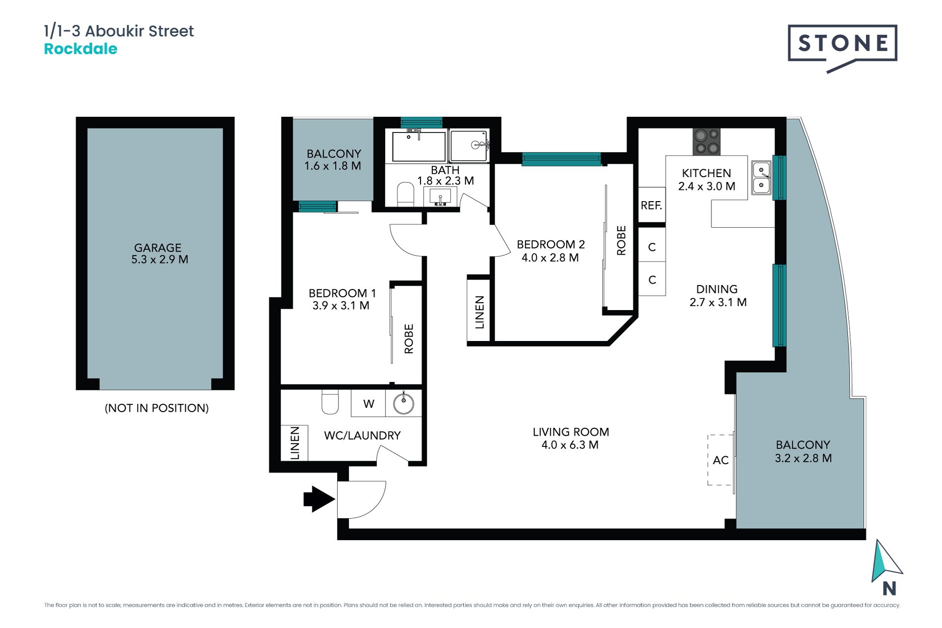 Chic sunny retreat between station and beach – Size 120sqm