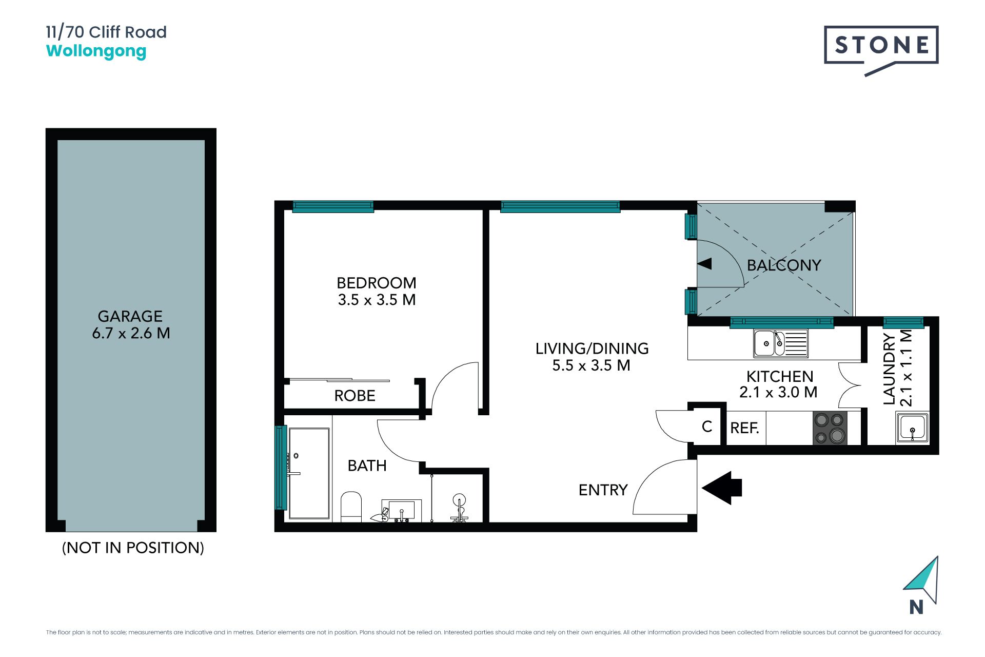 Ocean aspect from beachside apartment