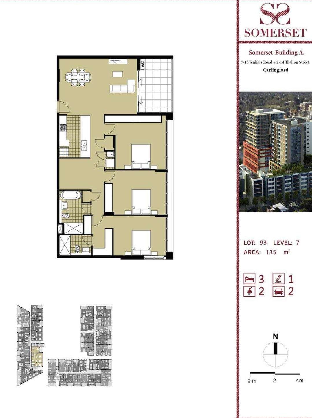 Brand New Spacious 3 Bedroom + Study Apartment for Lease