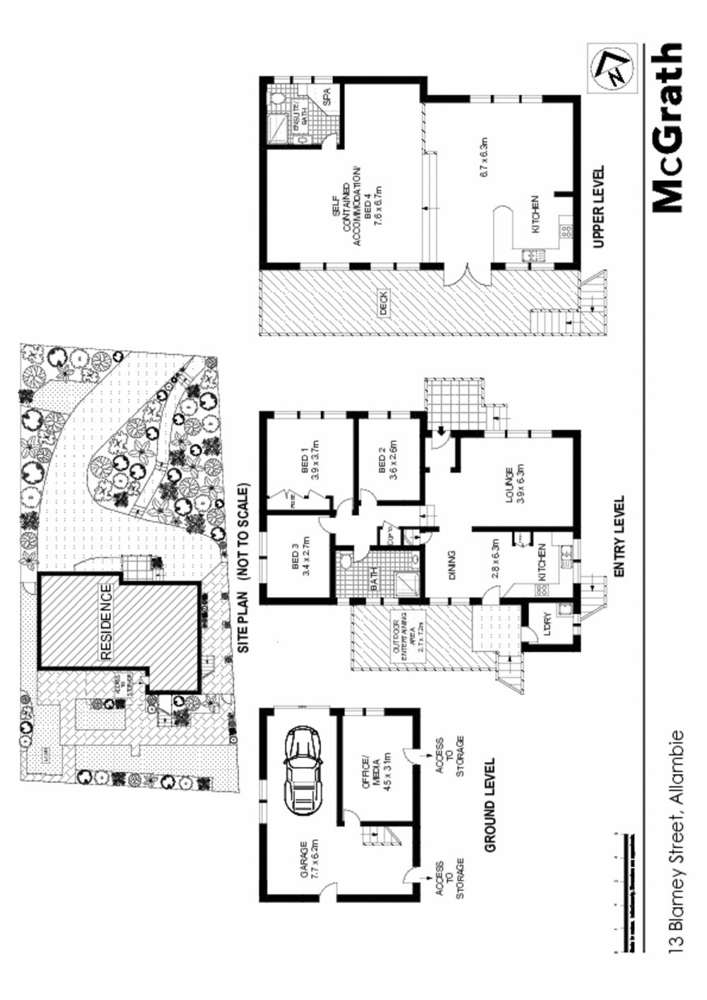 Enjoy expansive outlooks over the trees from each level
