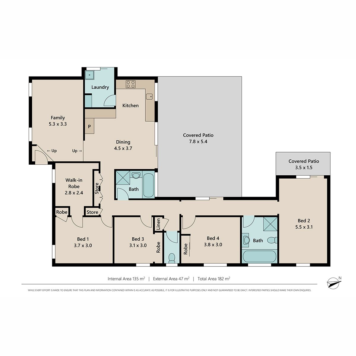 2 FULL BATHROOMS!