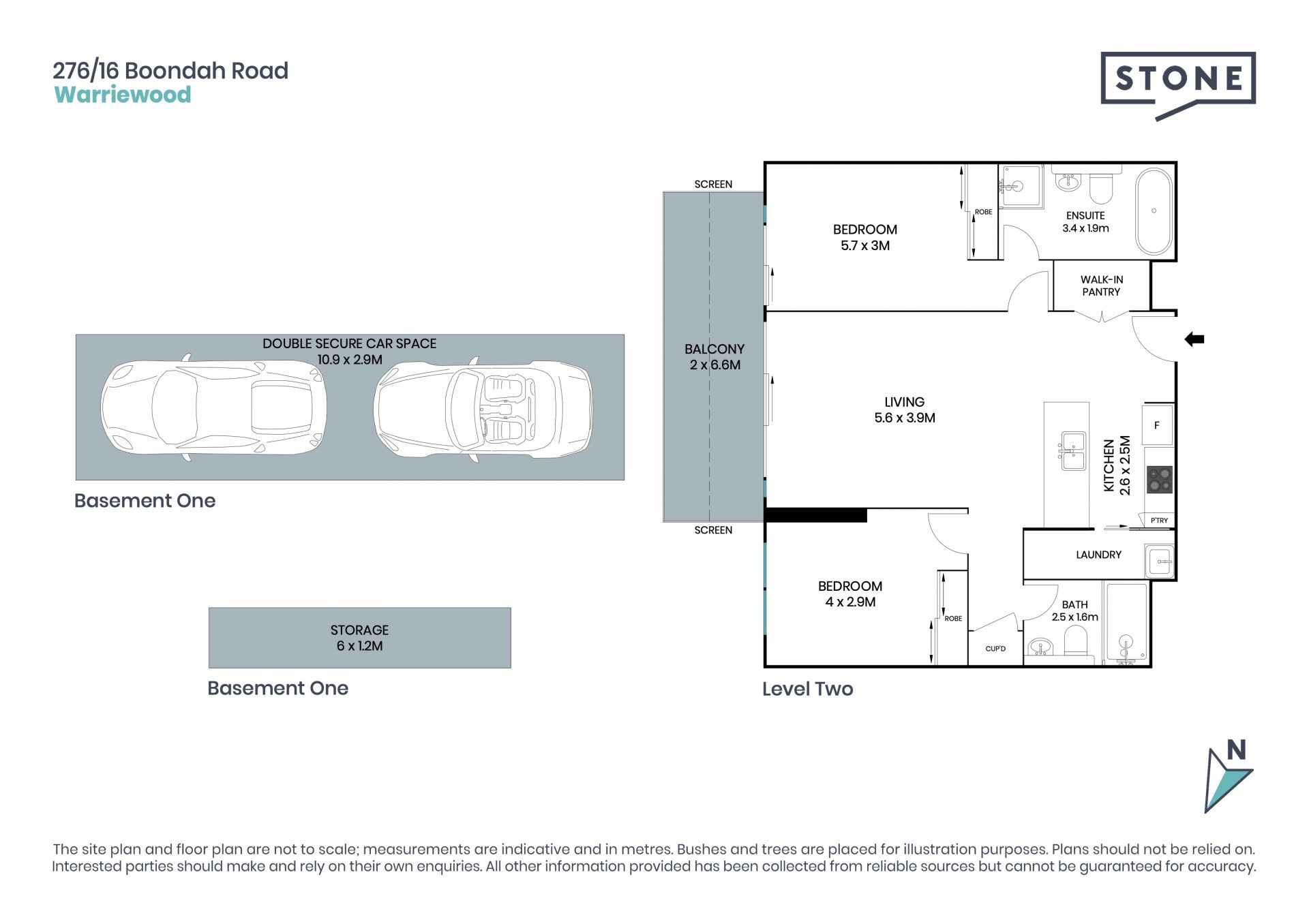 Stylish top floor apartment with serene outlook in sought after complex