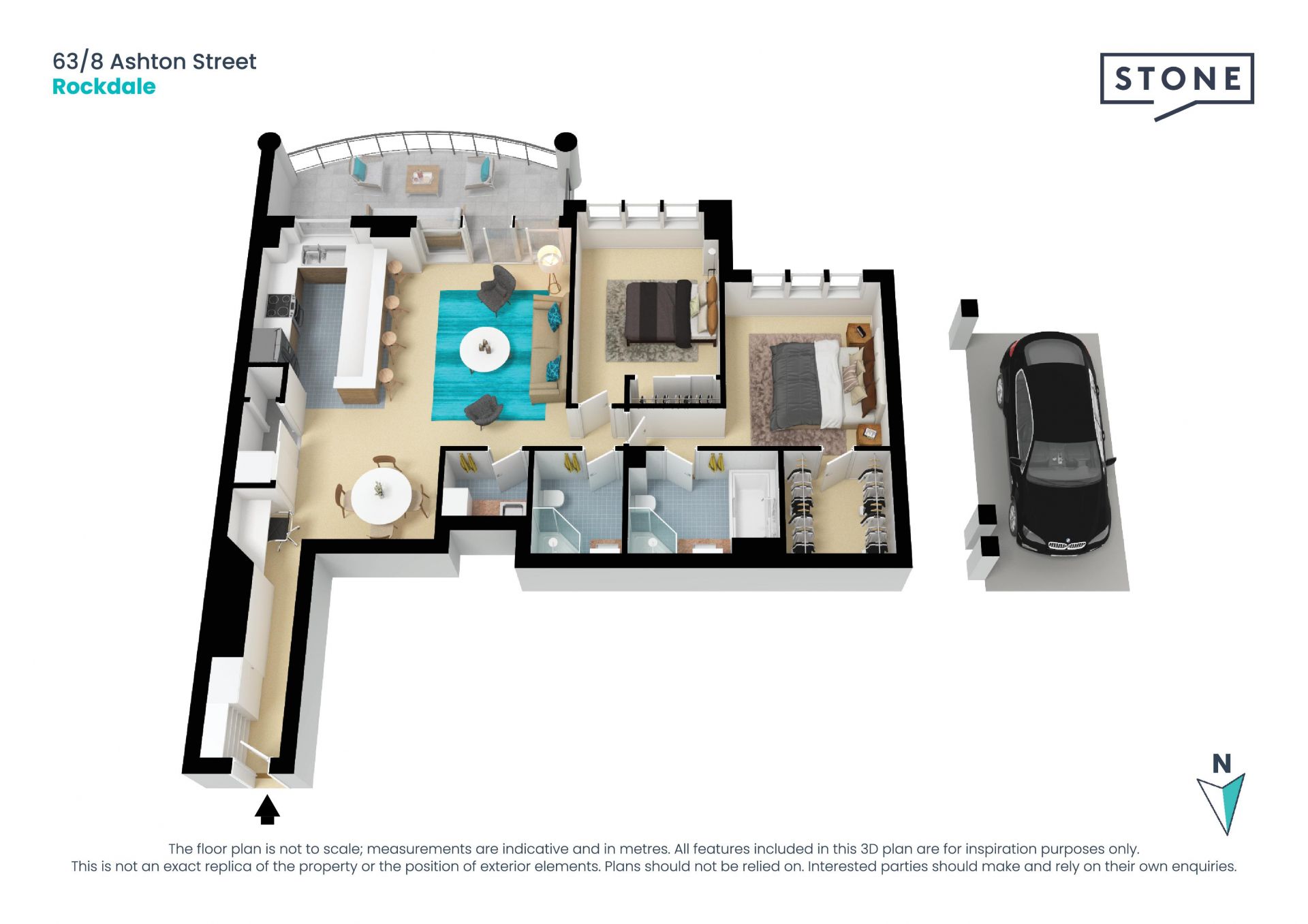 A light and spacious retreat with an elevated aspect