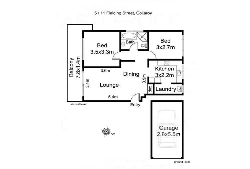 Two bedroom apartment in great location