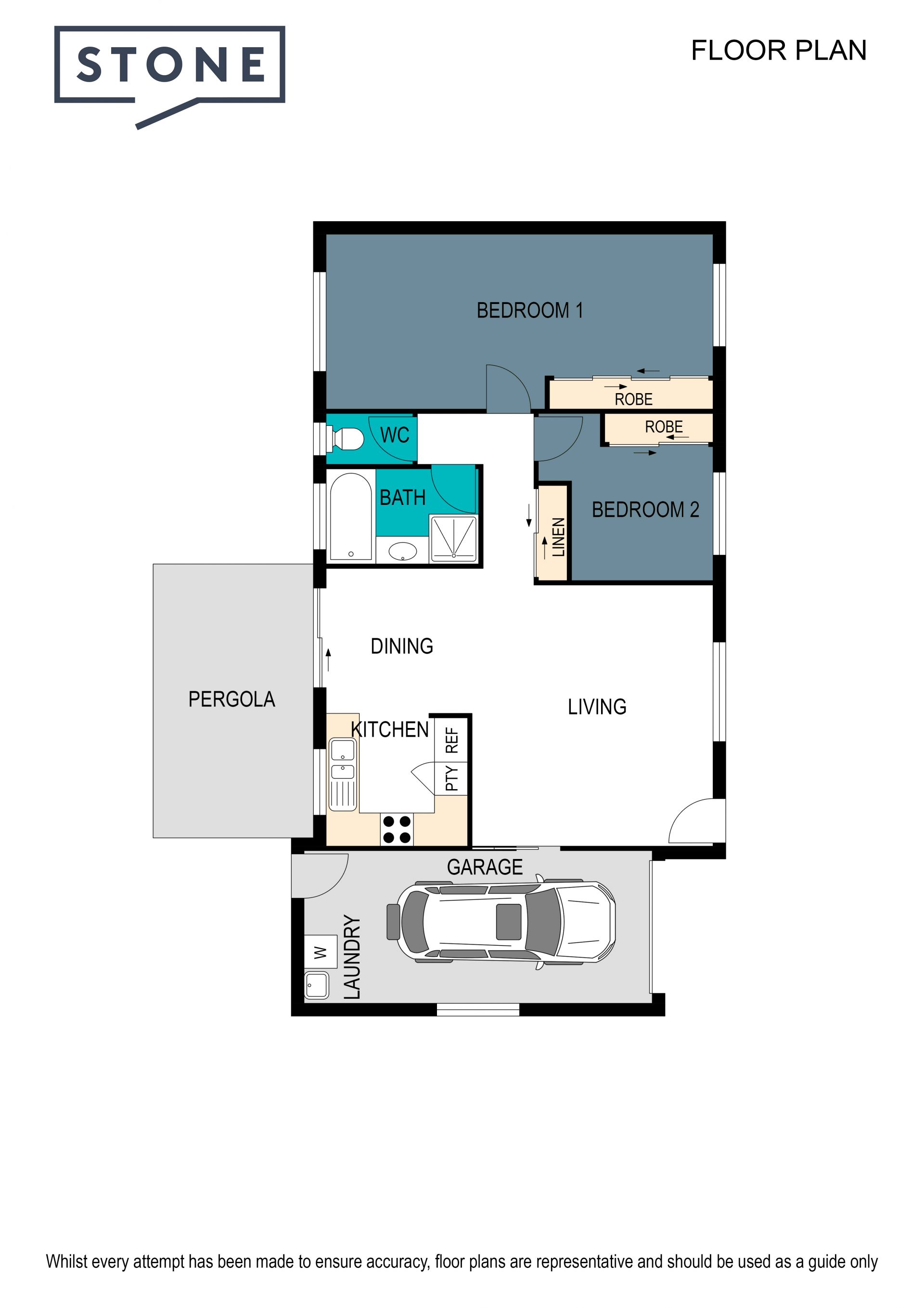 Neat & tidy 2 Bedroom Home