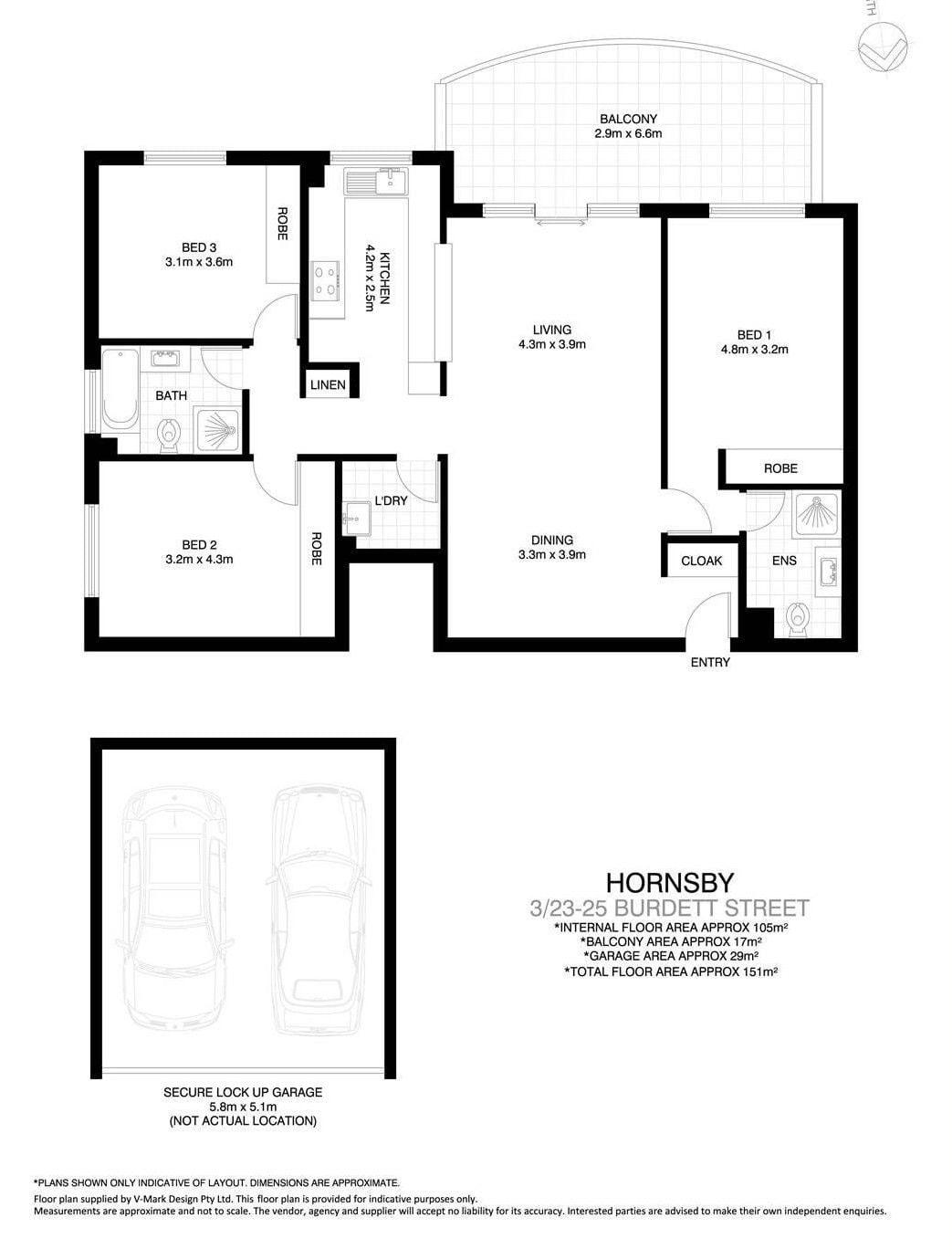 Spacious Apartment with Double Lock up Garage