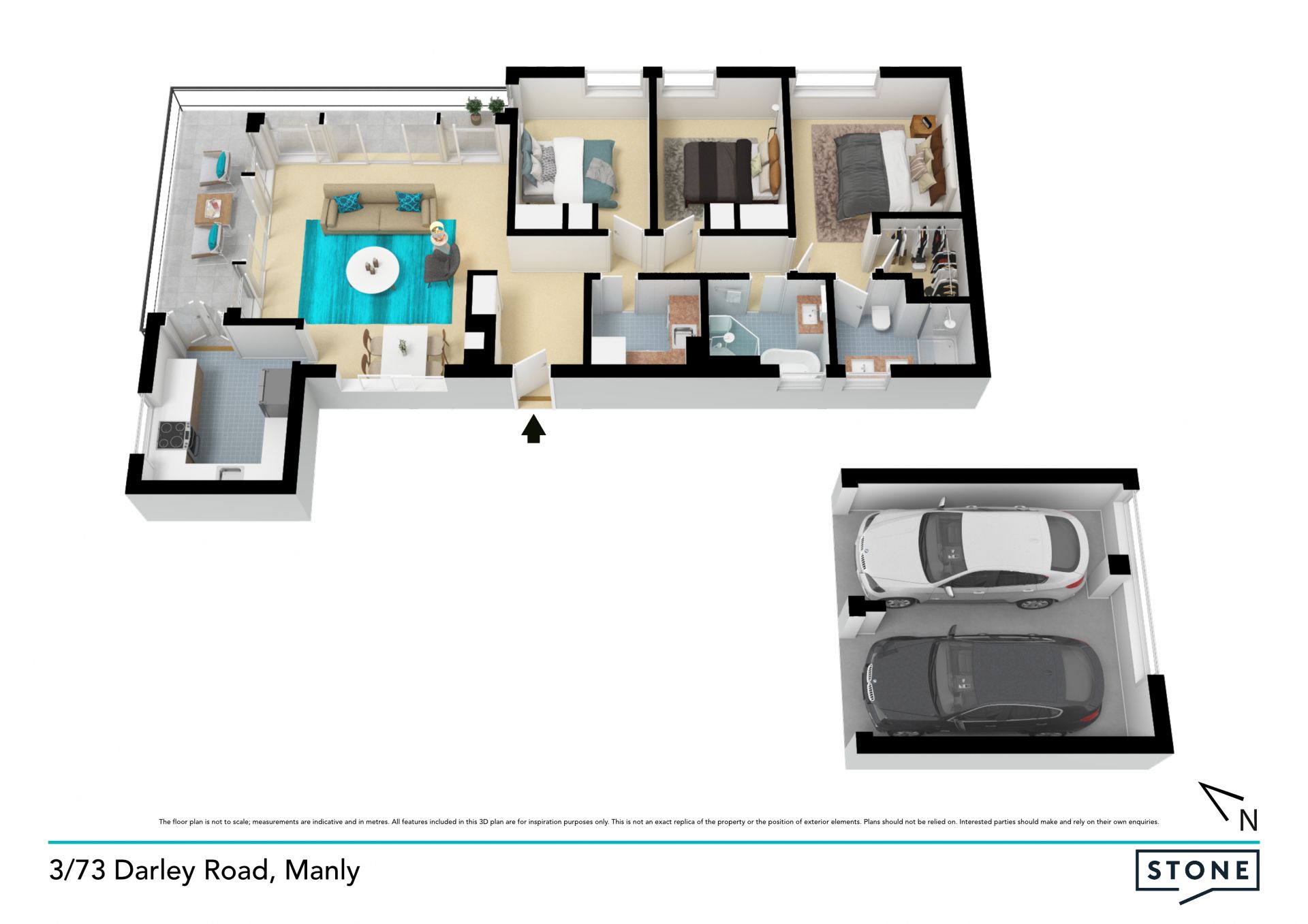 Penthouse-like apartment nestled on the premium Addison Road side of the building
