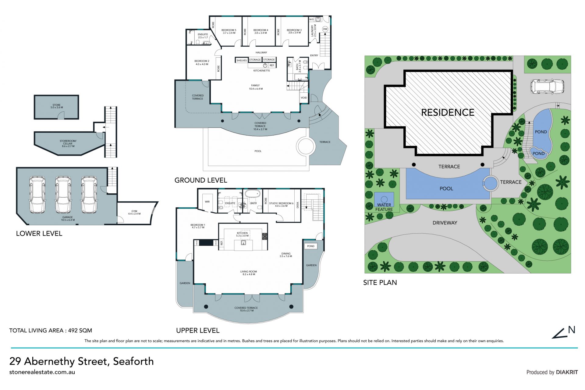Glamorous entertainer with Middle Harbour views – access via Harvey St West