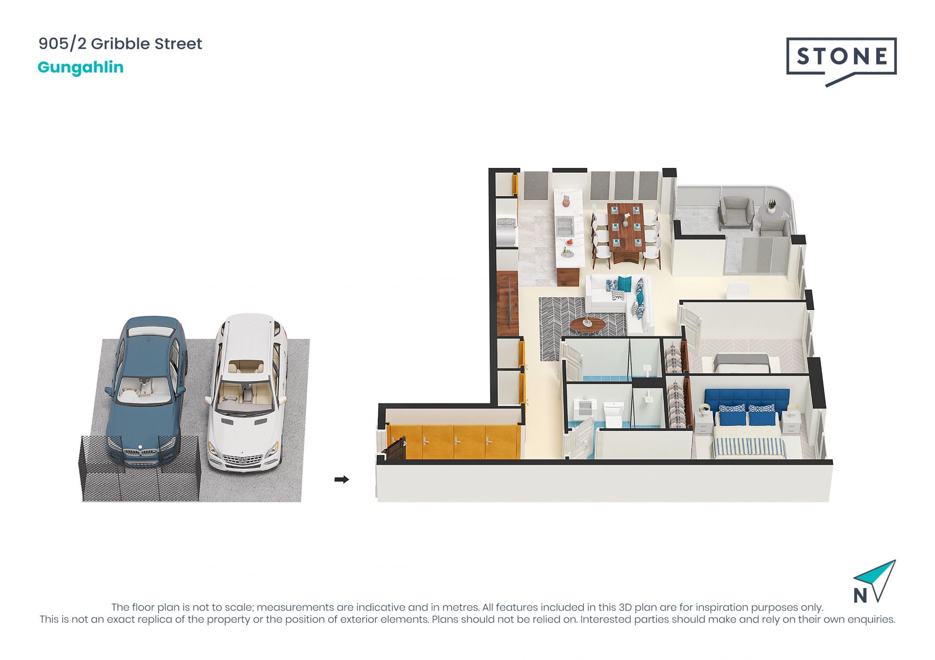 Stunning two bedroom apartment in sought after 'Jade' complex
