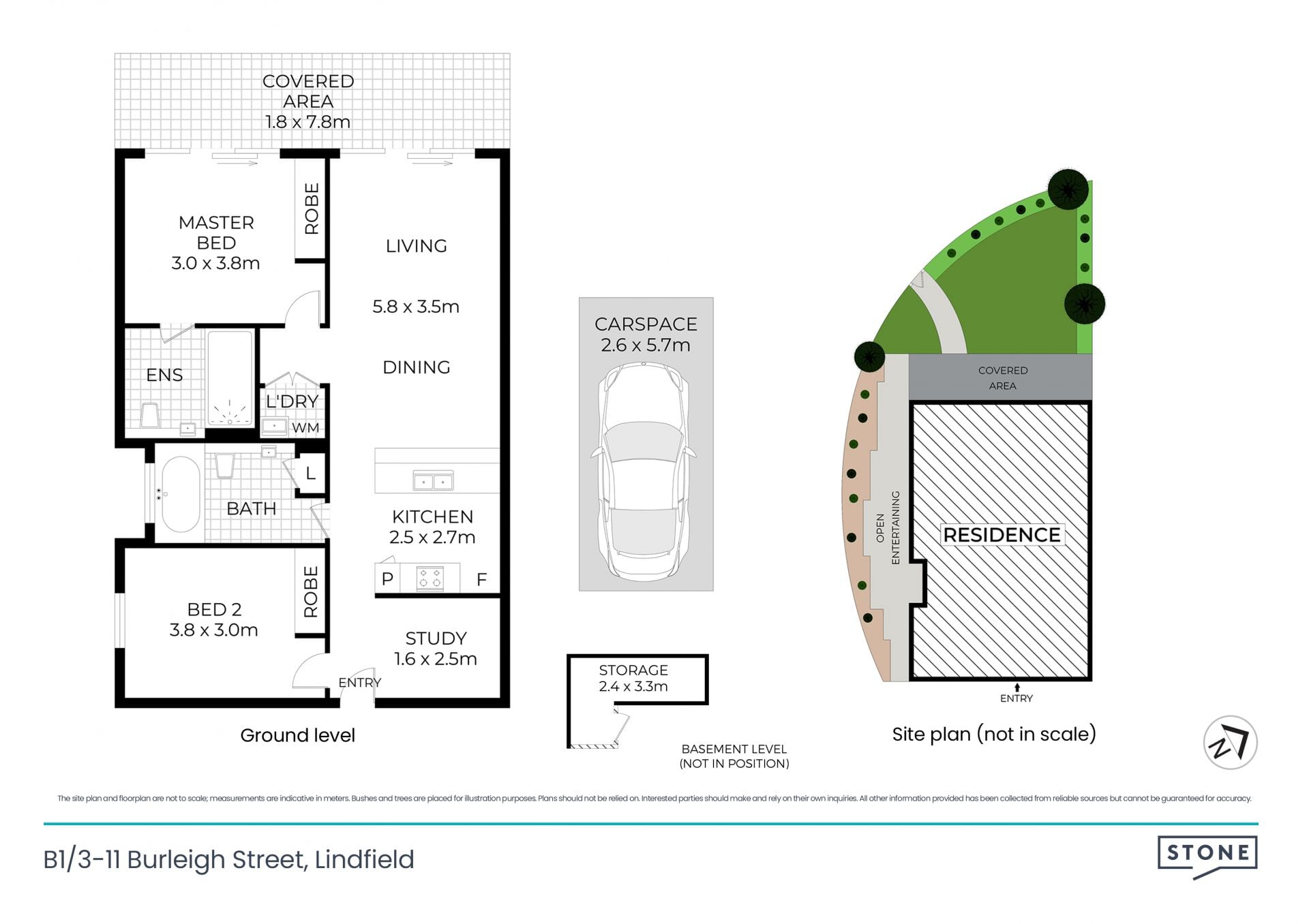 Generously proportioned 2 bedroom garden apartment