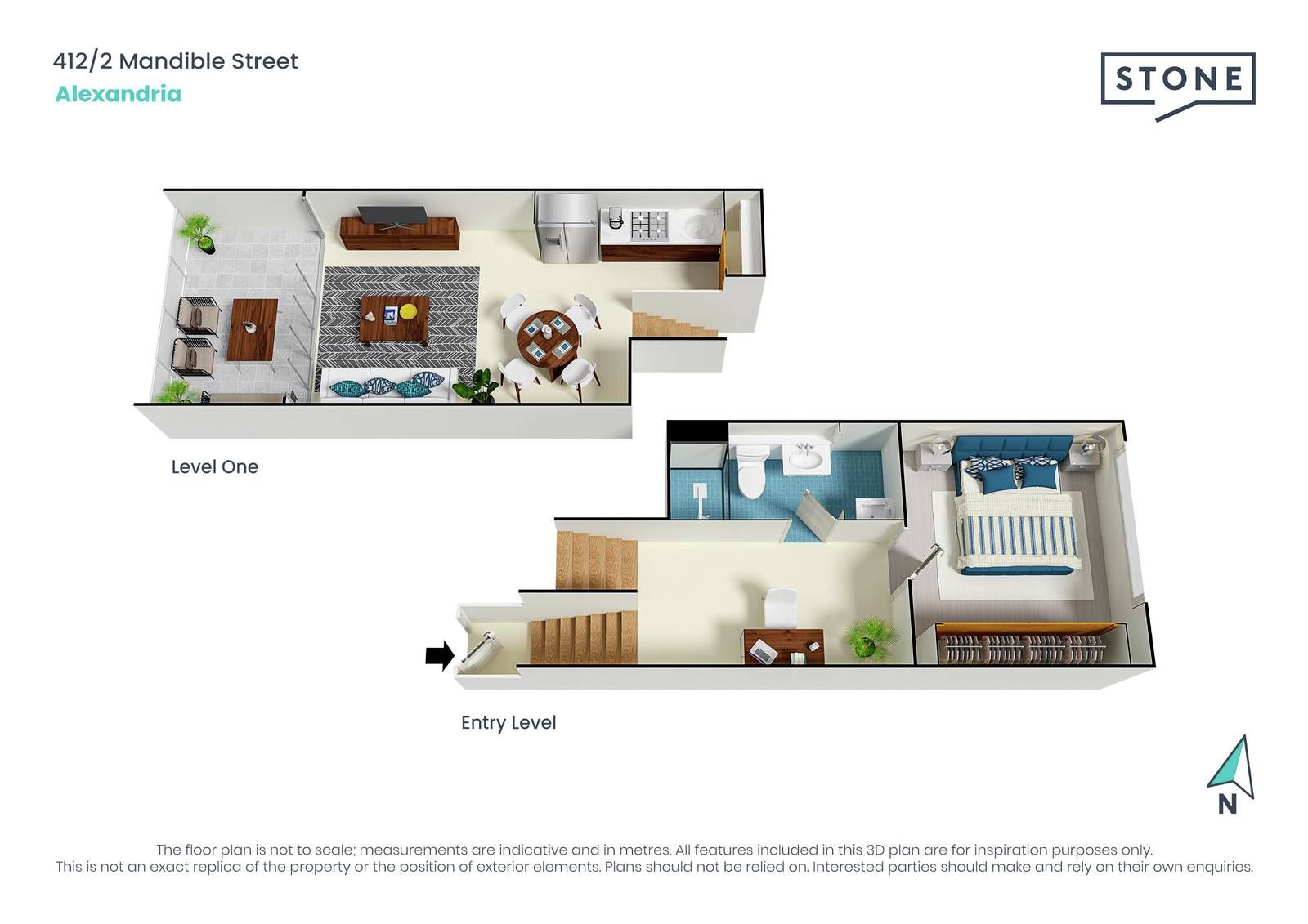 Modern full brick apartment in central locale
