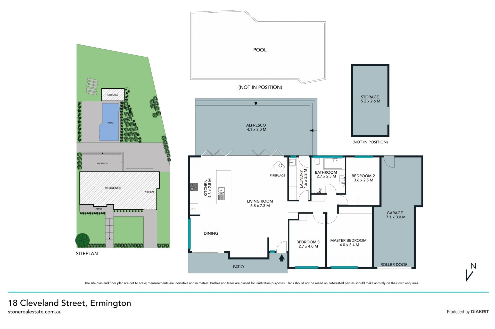 Three bedroom family home with pool