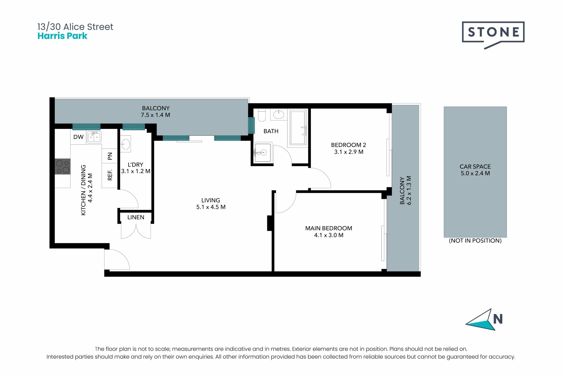 Sunlit Double-Balcony Living, walk to Harris Park Station