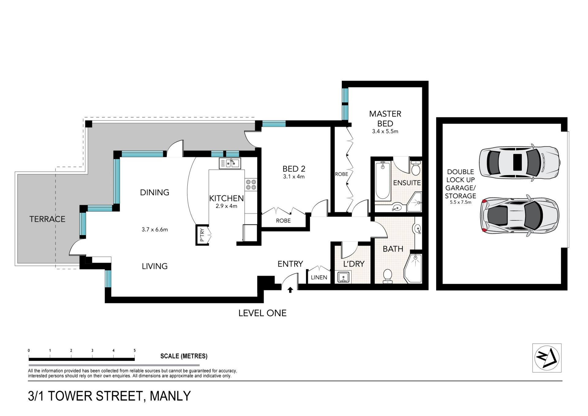 Executive apartment in premium harbourside building
