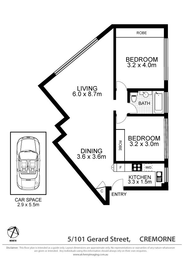 Top Floor 2 Bedroom Apartment