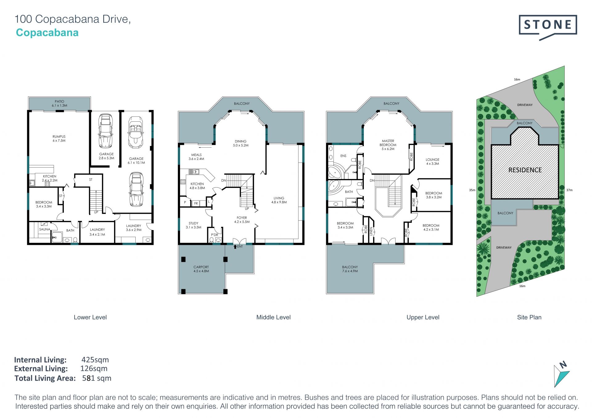 Grand beachside residence with dual street access