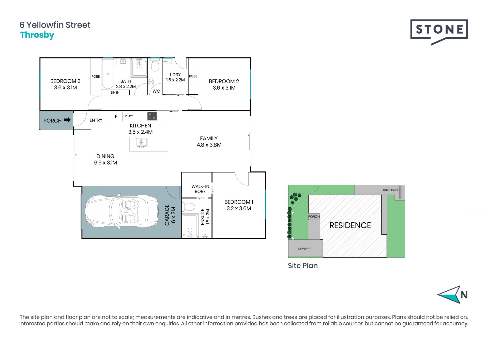 Modern 3 bedroom home only metres from Throsby School