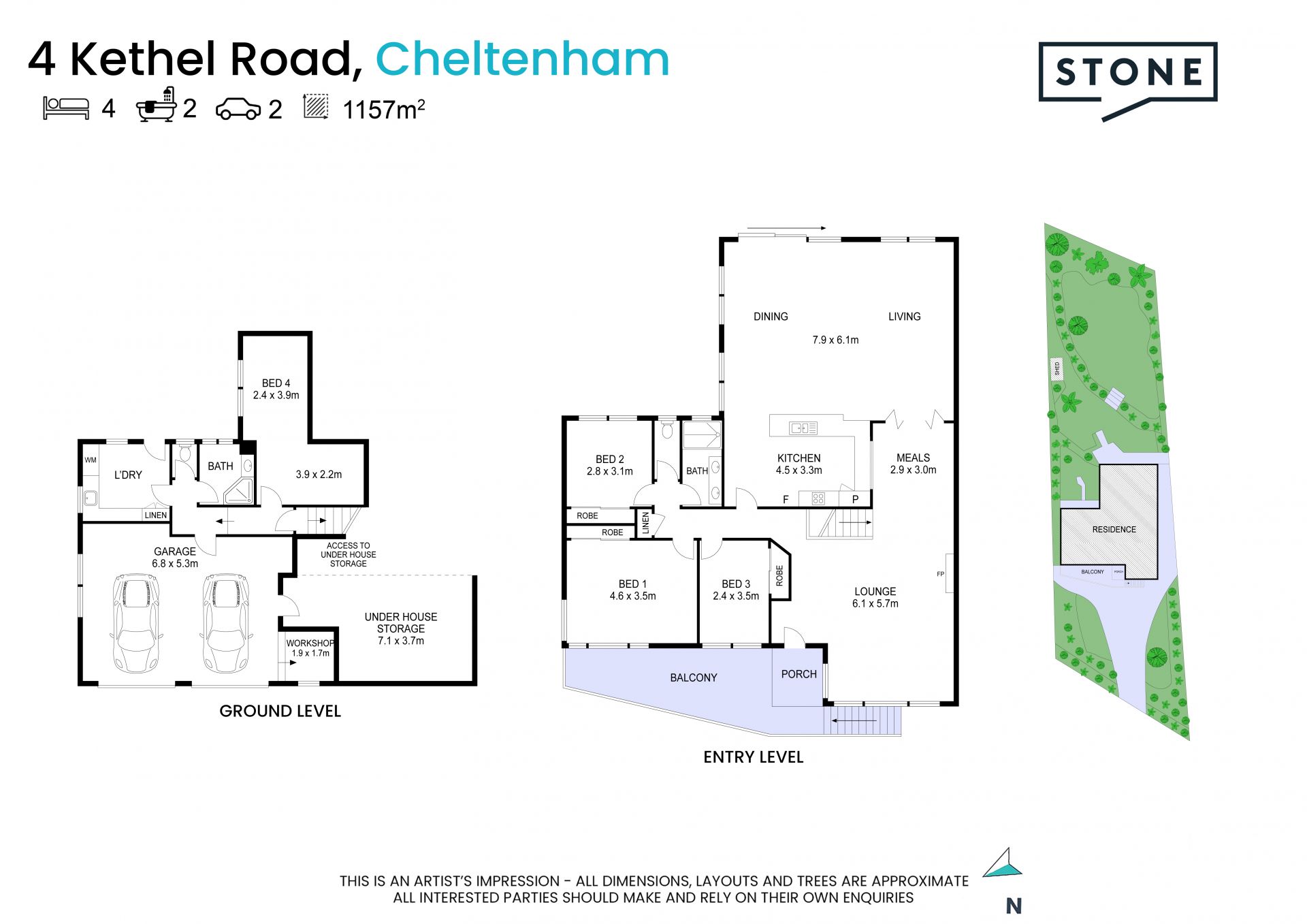 Comfortable living in a sought-after Cheltenham pocket. Garden Maintenance Included!