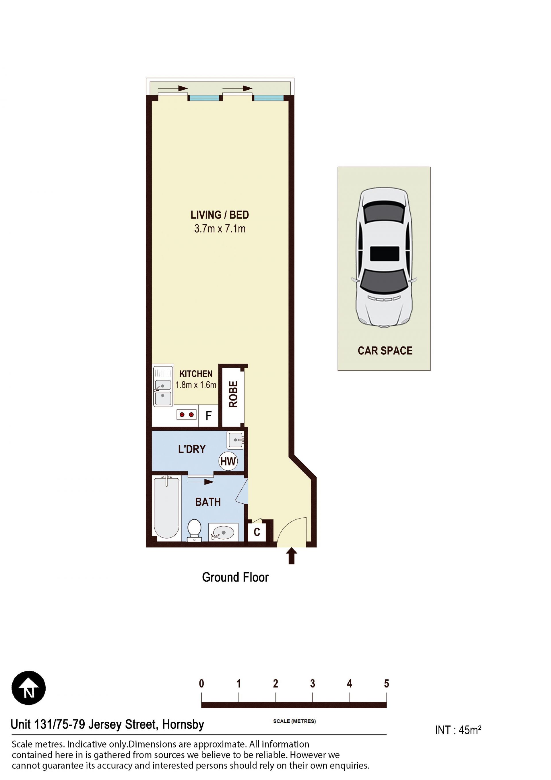 Studio 'Pacific Gardens' apartment