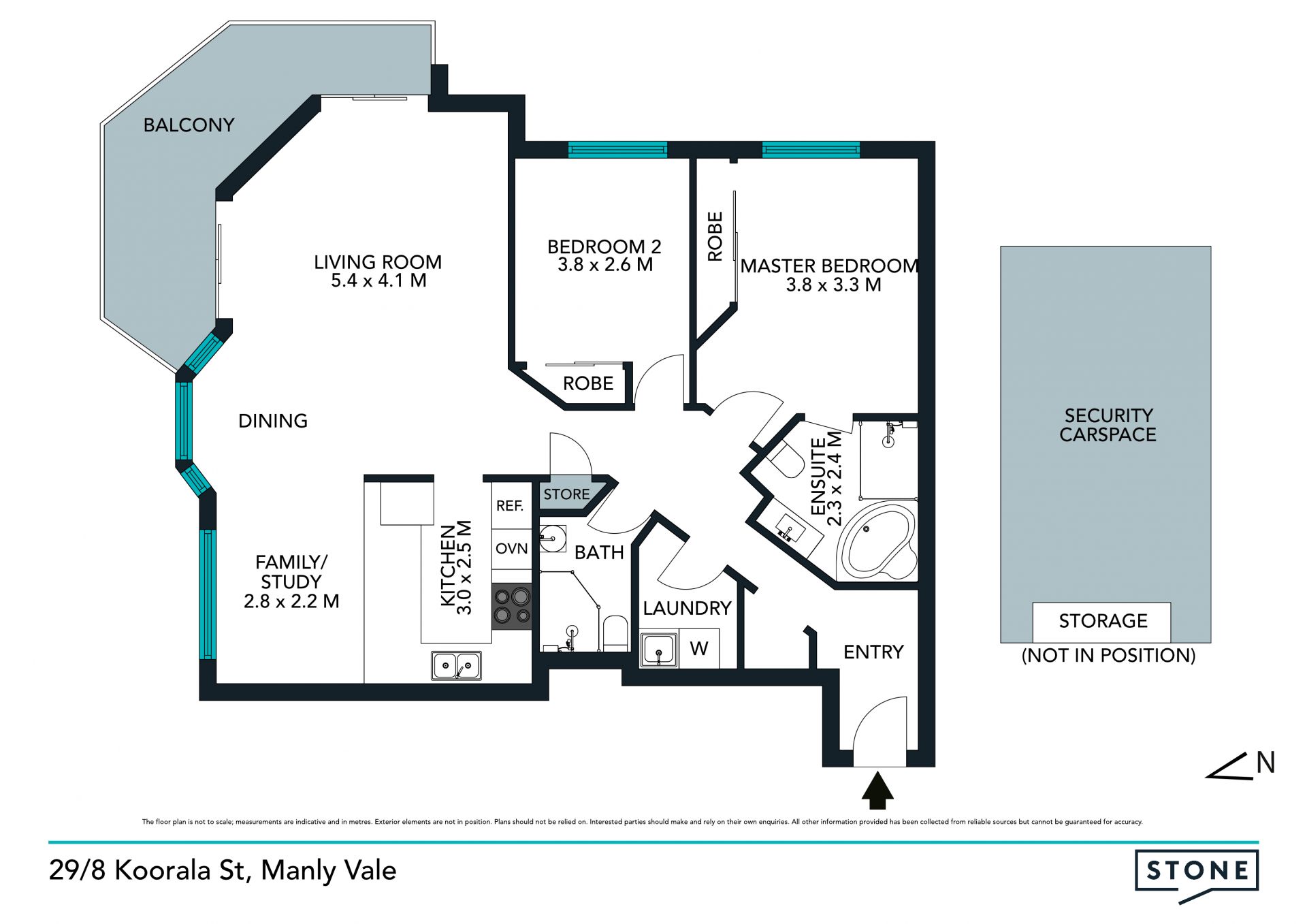 Modern light-filled apartment in convenient location