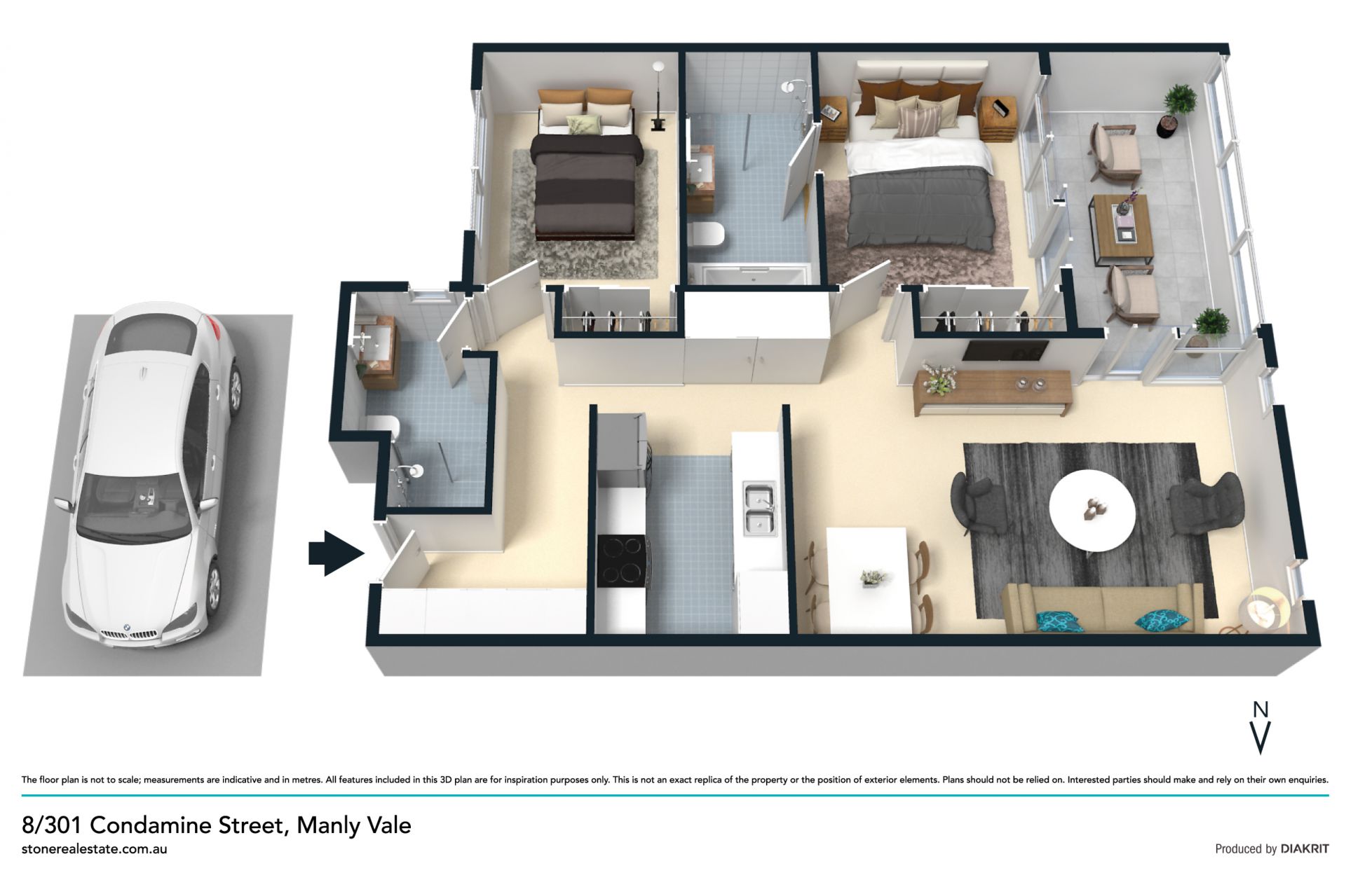 Light and bright, large ultra modern apartment