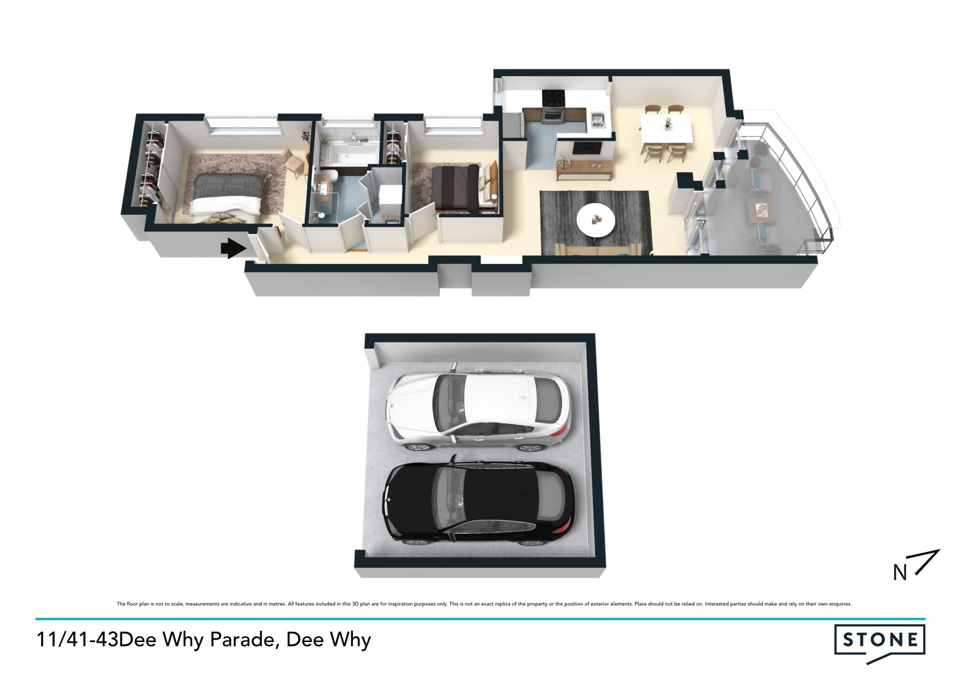 Spacious lifestyle apartment metres to the beach