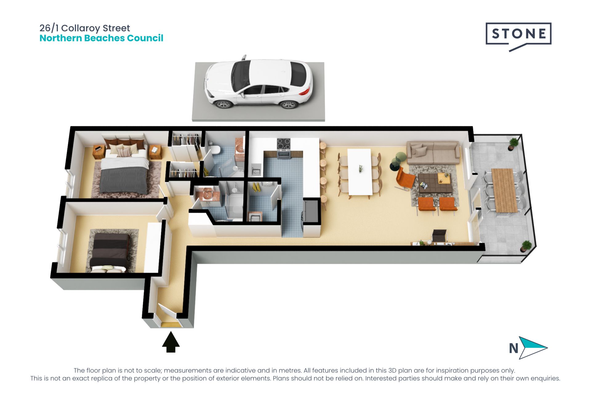 Beach-side executive lifestyle apartment