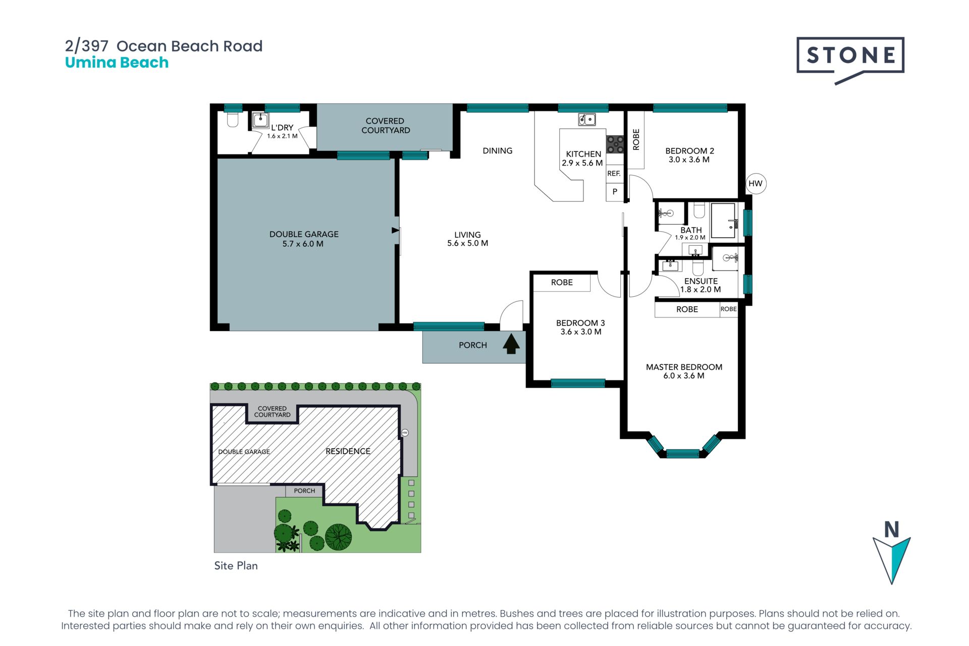 Single level villa with perfect north aspect and No Strata fees