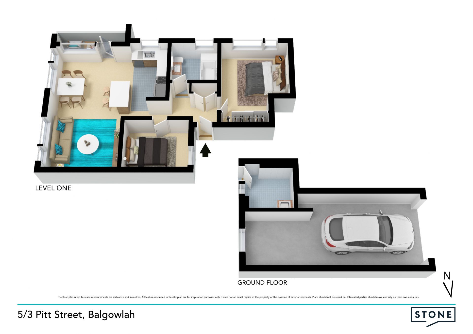 Renovated two-bedroom apartment in ultra convenient location