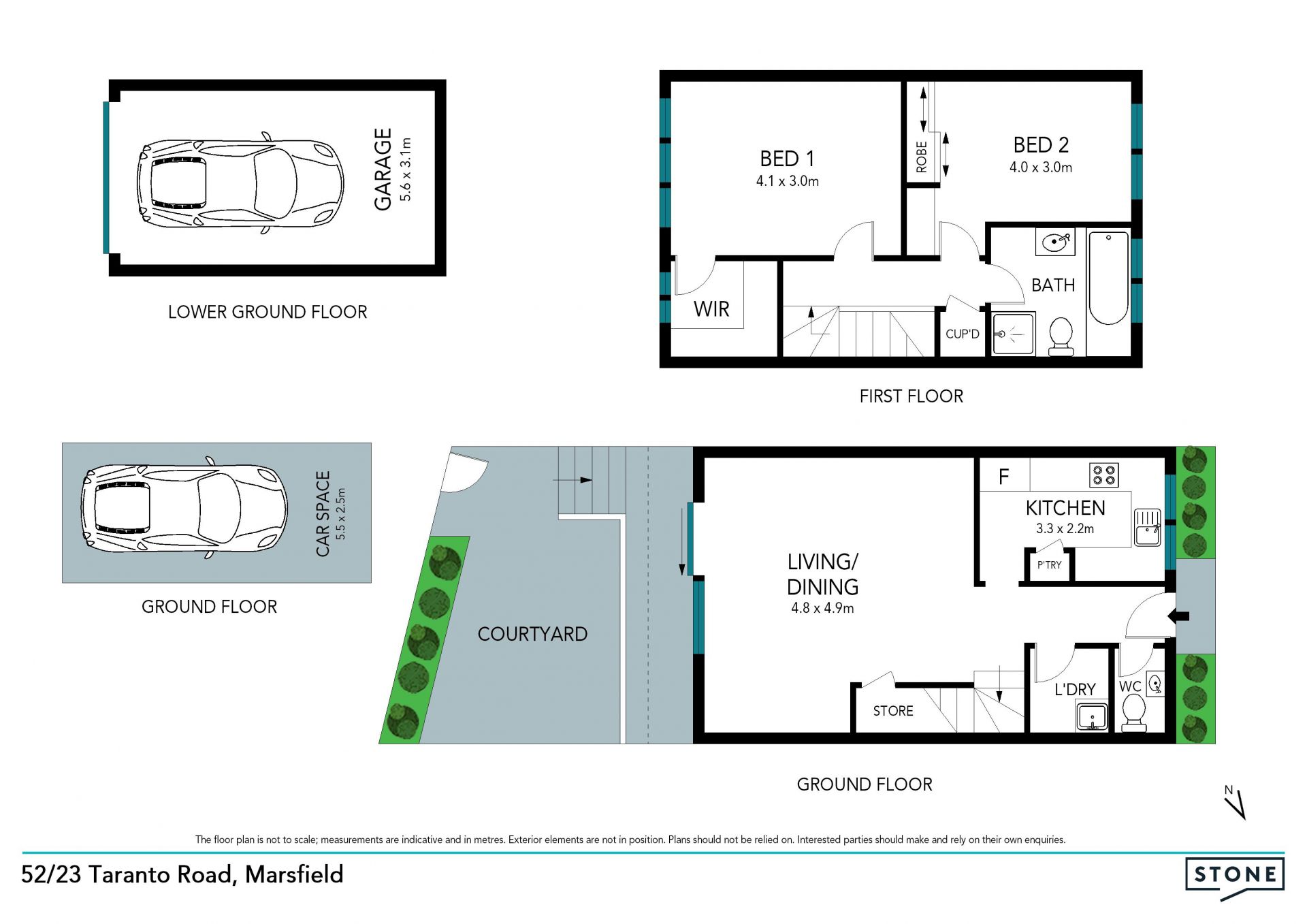 Private townhome in premier locale