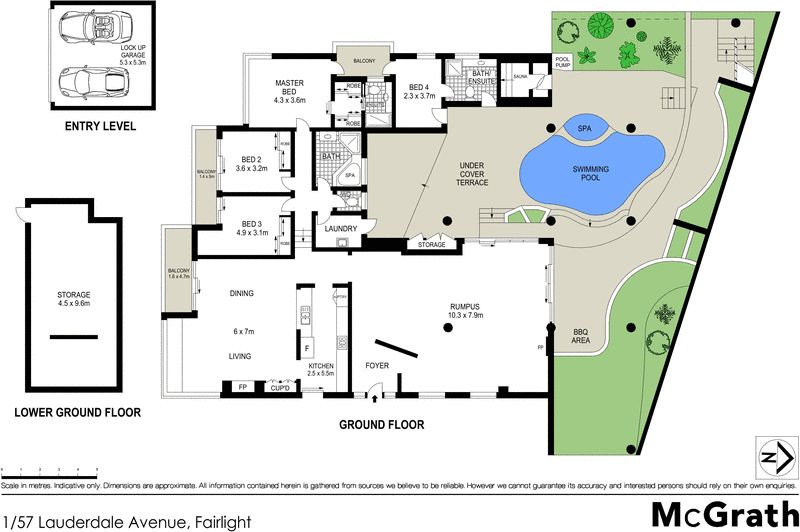 Grand resort style apartment with pool and 669sqm on title