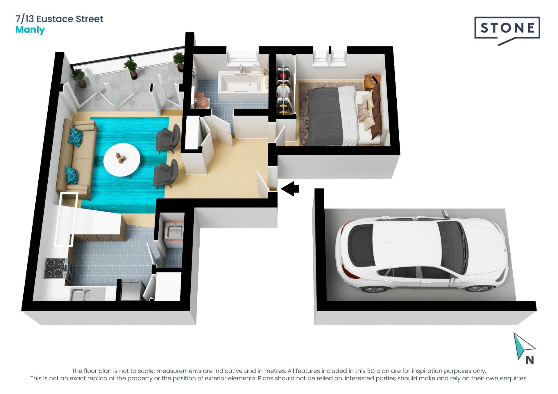 Premium one bedroom downsizer right by the village