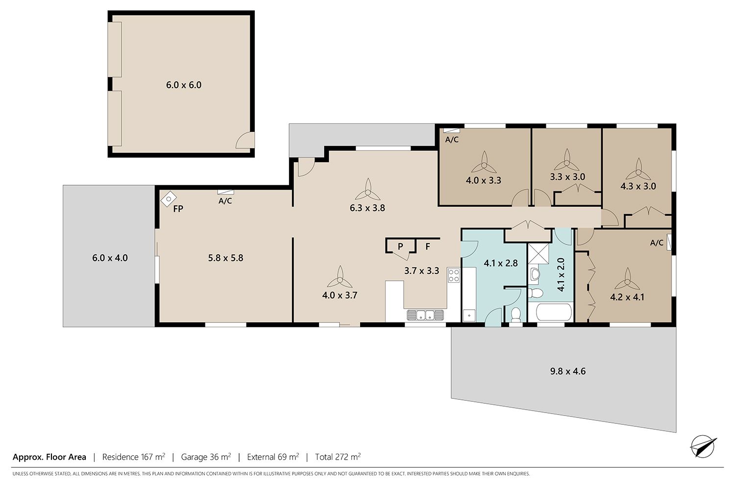 4 BEDROOMS - 1 1/2 BATH - 2 LIVING AREAS