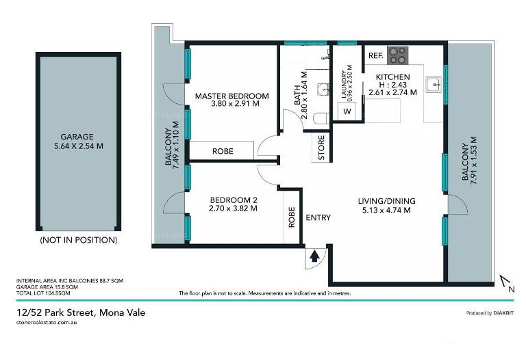 Sought after apartment in an enviable position