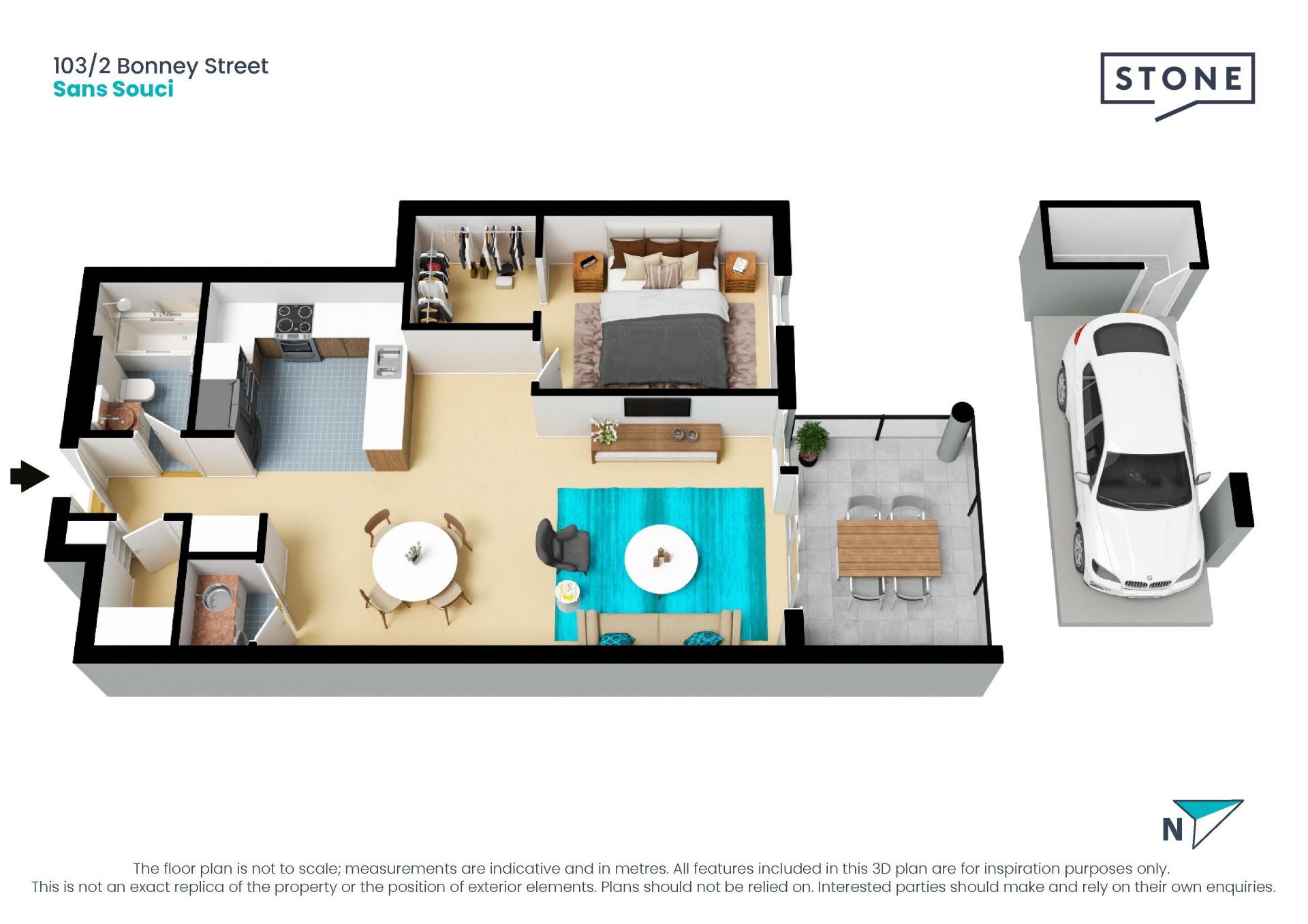 Stylish North-Facing Apartment with Lifestyle Appeal