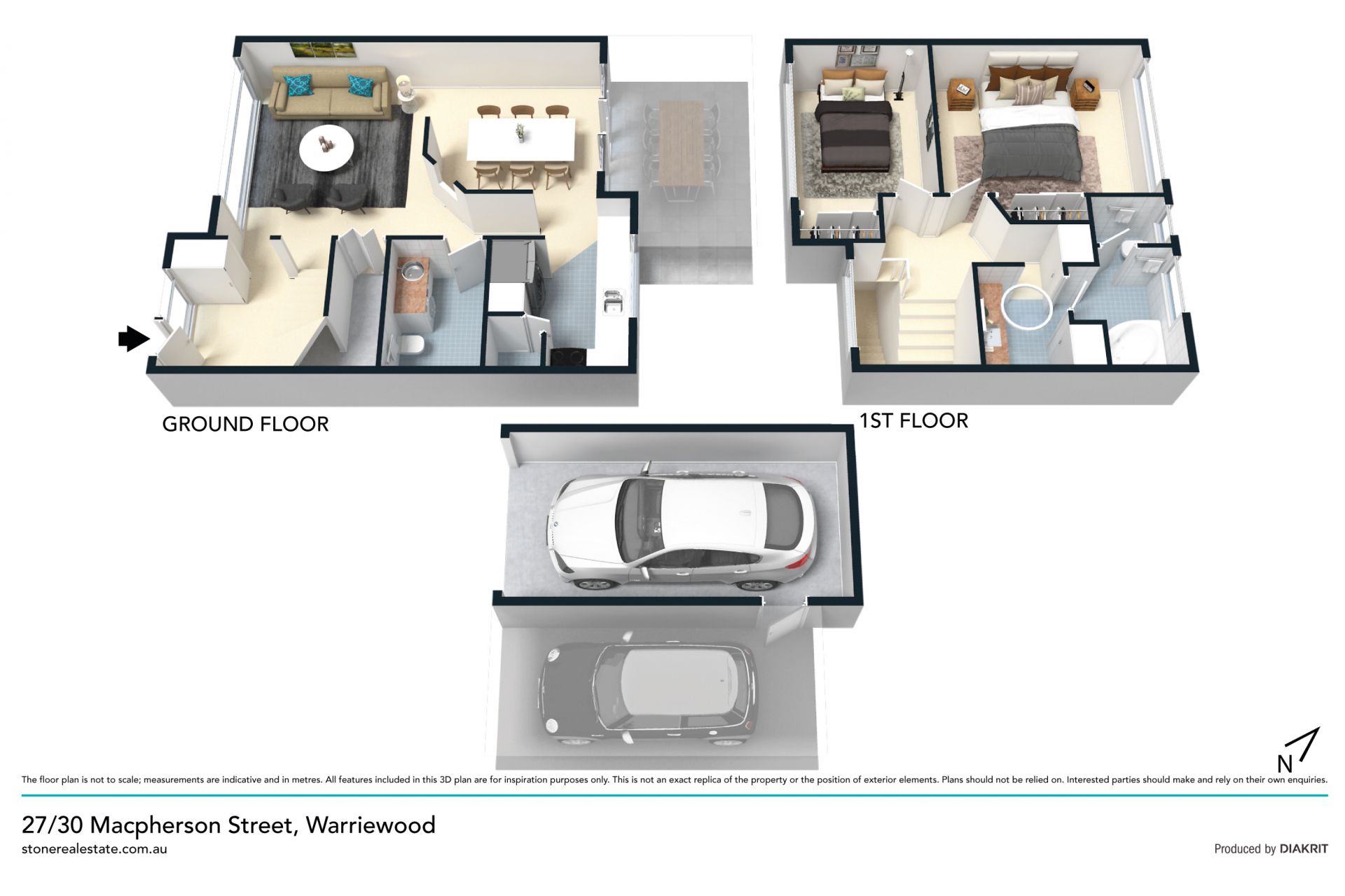 Serene townhome with Northerly aspect