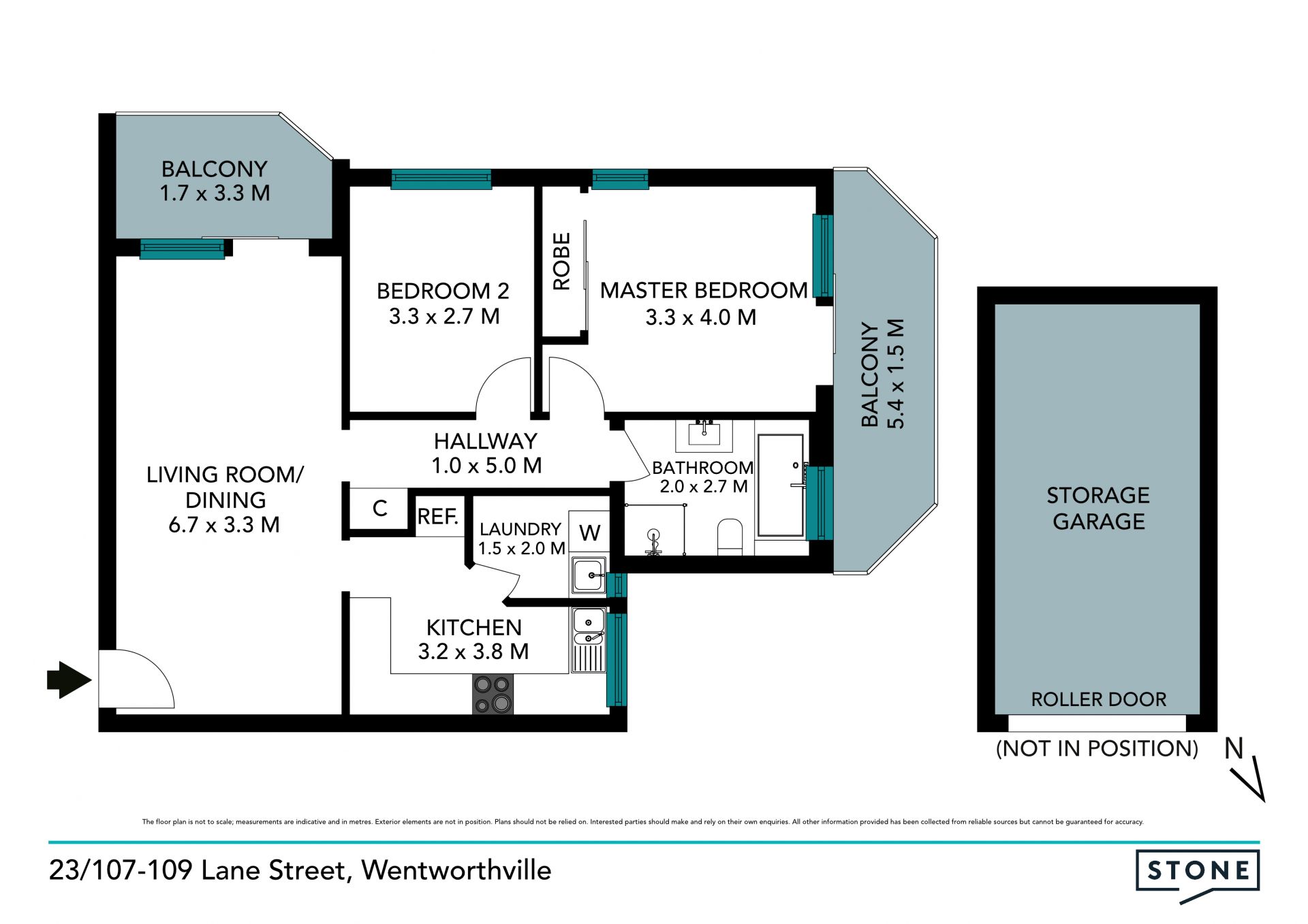 Fresh, bright apartment with entry-level appeal