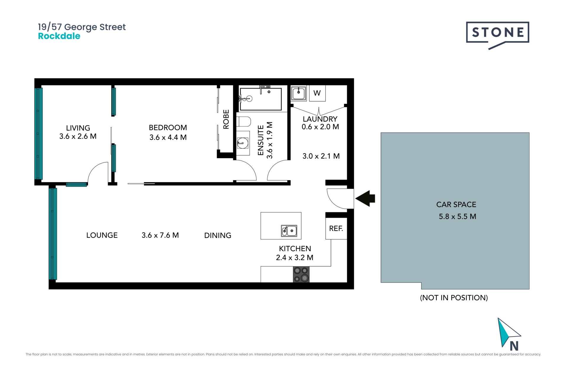 Oversized one bedder plus study