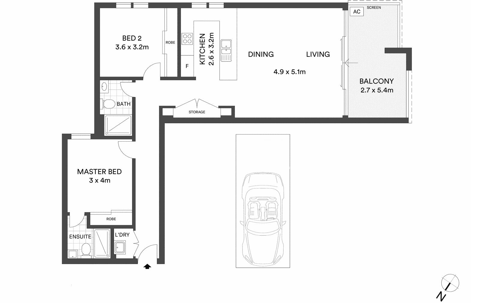Stylish & Convenient Two-Bedroom Apartment in the Heart of Campsie with Spacious Balcony